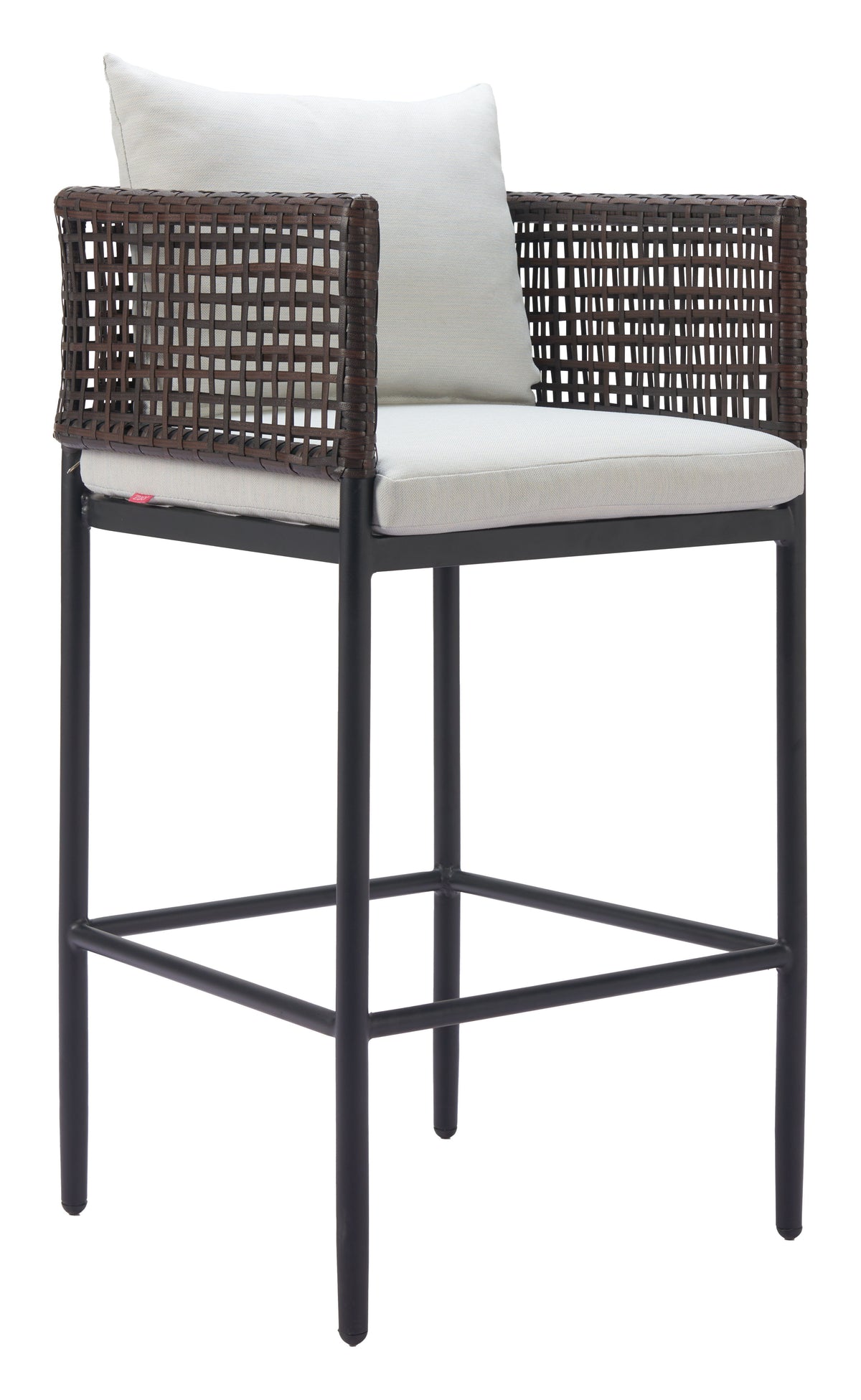 Palm Paradise - Barstool - Gray - Premium Bar Height (28"-30") from Zuo Modern - Just $1050! Shop now at brett interiors