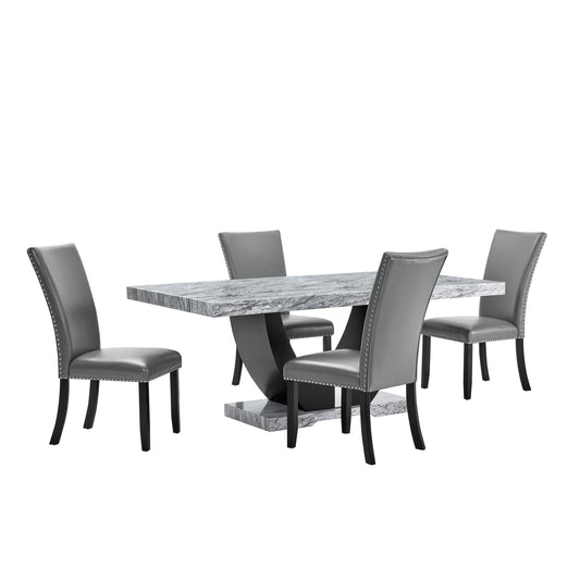 Lyra - Dining Table Set - Premium 5 Piece Dining Room Sets from New Classic - Just $1922.50! Shop now at brett interiors