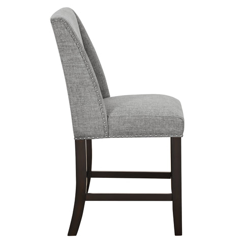 Faust - Counter Chair (Set of 2) - Gray - Premium Chair Sets from New Classic - Just $325! Shop now at brett interiors