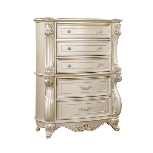 Monique - Chest - Champagne - Premium Accent Chests from New Classic - Just $1300! Shop now at brett interiors