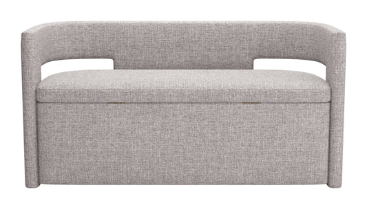 Papua - Storage Bench - Gray - Premium Storage Benches from Zuo Modern - Just $2175! Shop now at brett interiors