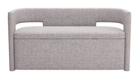 Papua - Storage Bench - Gray - Premium Storage Benches from Zuo Modern - Just $2175! Shop now at brett interiors