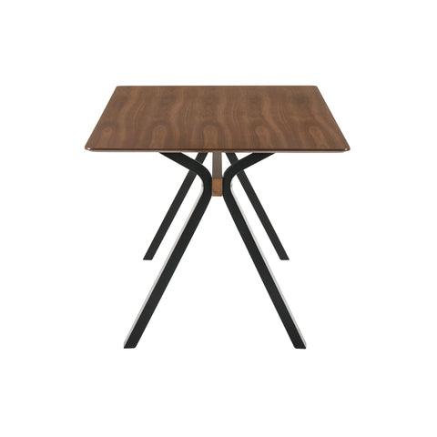 Laredo - Mid-Century Modern Dining Table - Walnut / Black - Premium Dining Tables from Armen Living - Just $552.50! Shop now at brett interiors