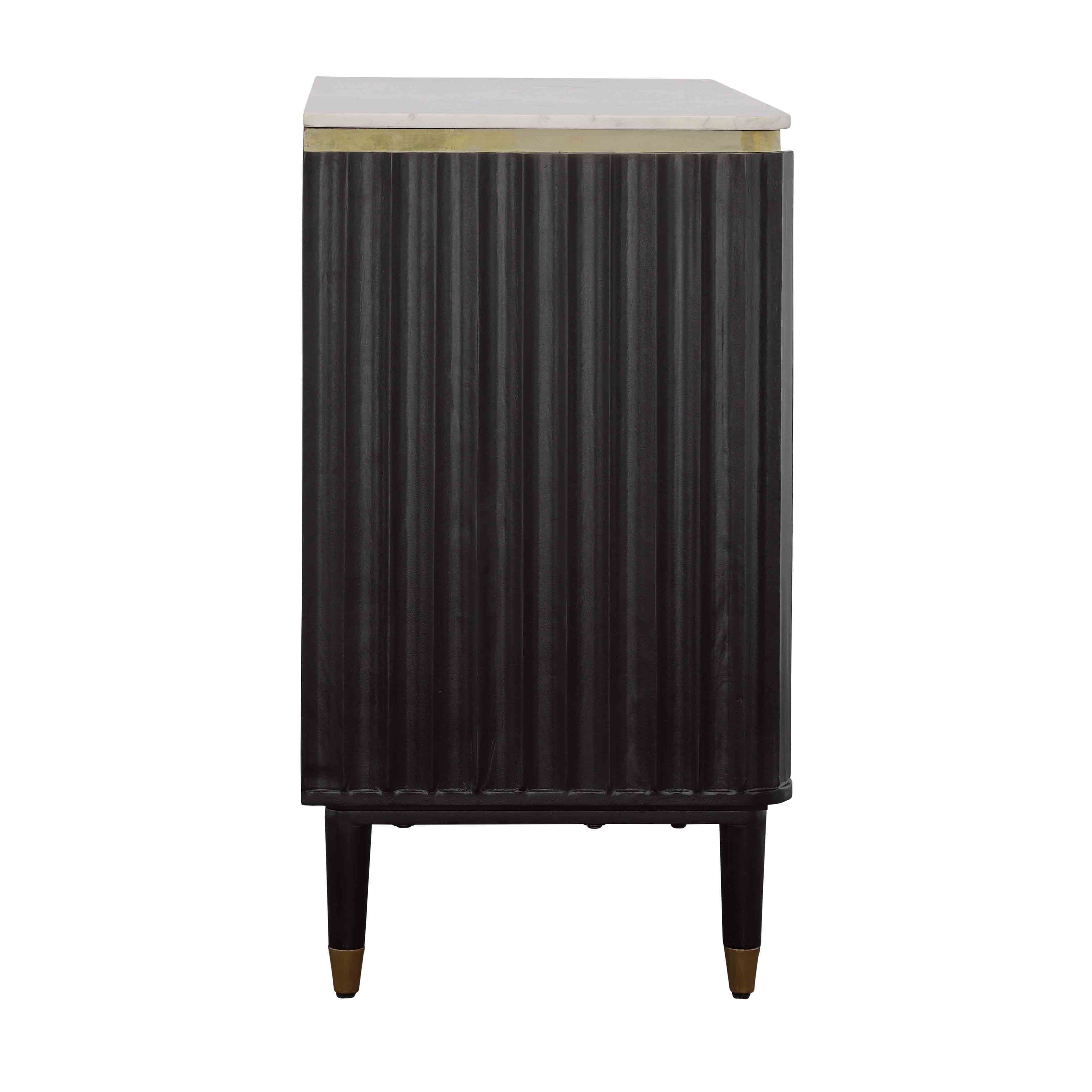 Carlyle - Two Door Bar Cabinet - Black / Gold - Premium Wine Cabinets from Coast2Coast Home - Just $3300! Shop now at brett interiors