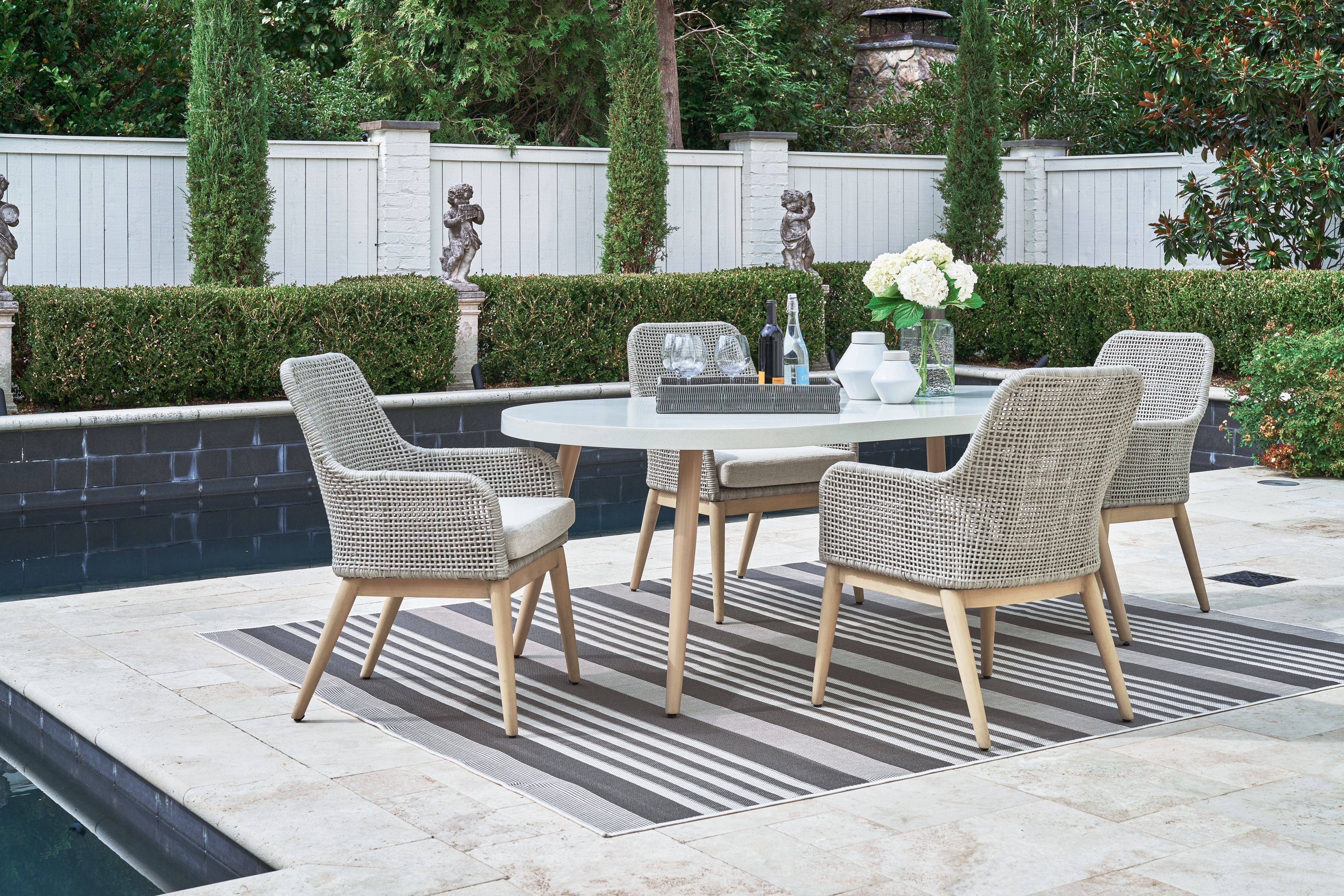 Seton Creek - Dining Set - Premium 5 Piece Outdoor Sets from Signature Design by Ashley® - Just $2676.73! Shop now at brett interiors