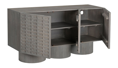 Telesto - Three Door Credenza - Gray - Premium Credenzas from Coast2Coast Home - Just $4125! Shop now at brett interiors