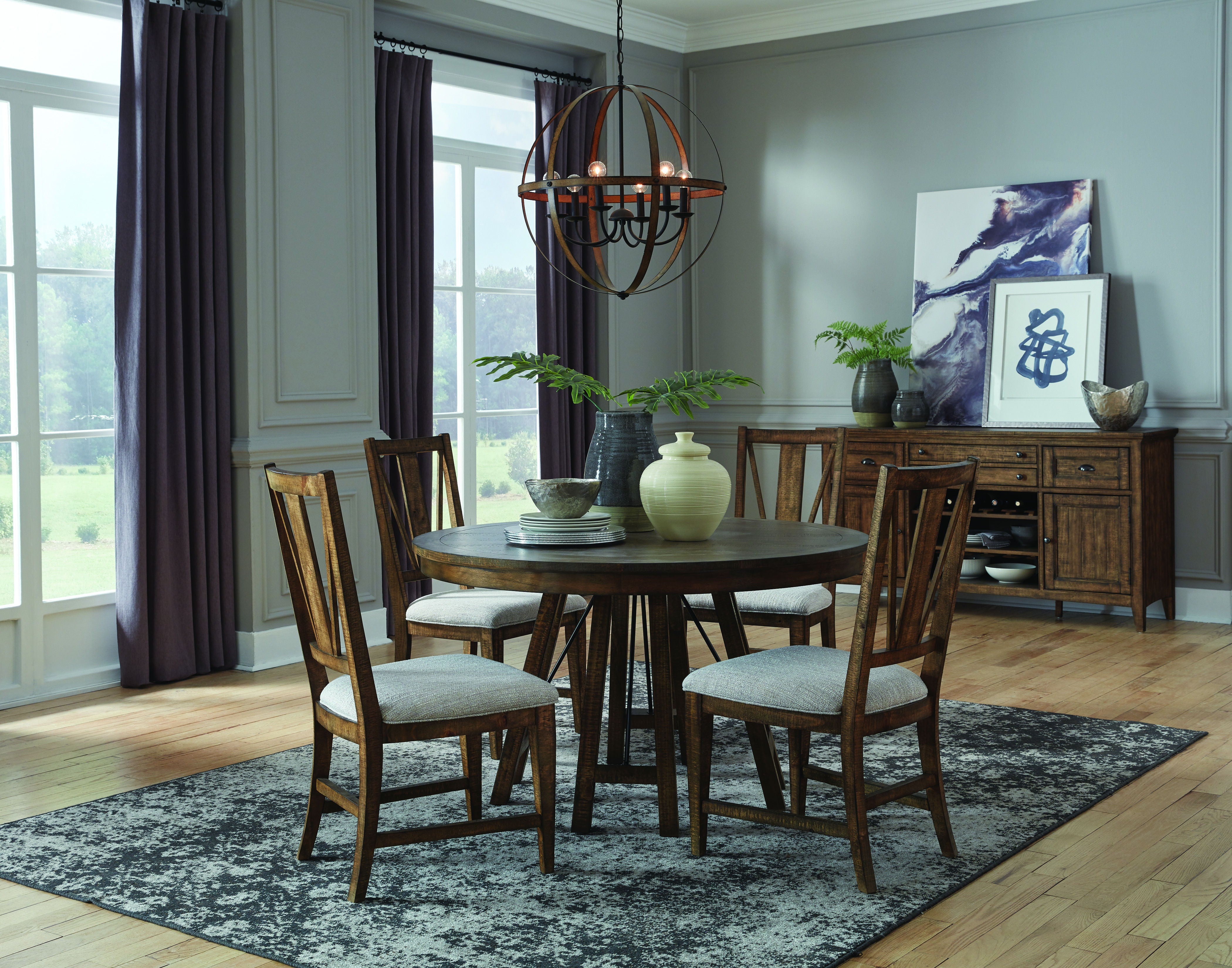 Bay Creek - Round Dining Table - Toasted Nutmeg - Premium Dining Tables from Magnussen Furniture - Just $959! Shop now at brett interiors