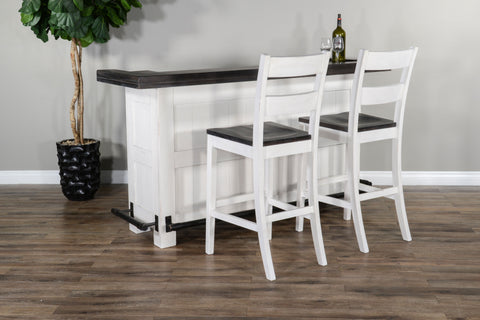 Carriage House - Bar - White / Dark Brown - Premium Bars & Bar Carts from Sunny Designs - Just $1645! Shop now at brett interiors