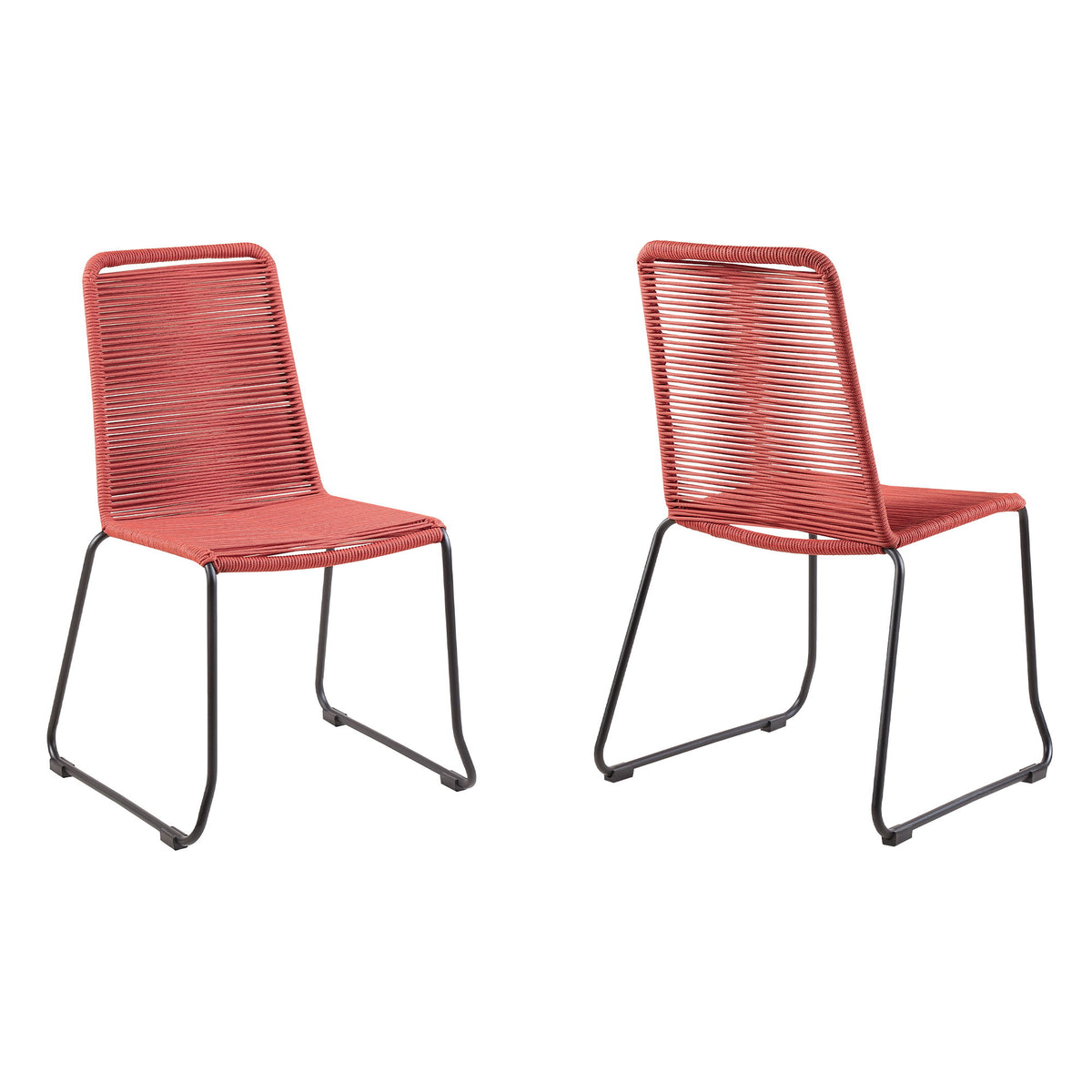 Shasta - Outdoor Stackable Dining Chair (Set of 2) - Premium Chair Sets from Armen Living - Just $450! Shop now at brett interiors