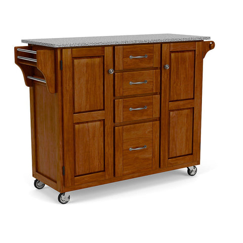 Create-A-Cart - Kitchen Cart - Pepper Granite Top - Premium Islands & Carts from Homestyles - Just $1372.48! Shop now at brett interiors