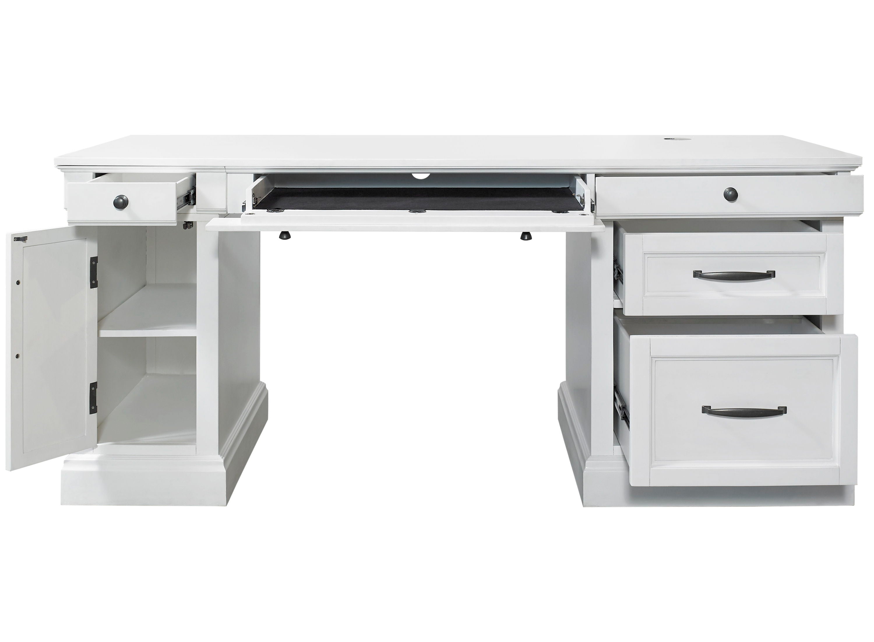 Shoreham - Pedestal Desk - Premium Writing Desks from Parker House - Just $1622.50! Shop now at brett interiors