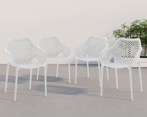 Mykonos - Outdoor Dining Chair Set - Premium Chair Sets from Meridian Furniture - Just $750! Shop now at brett interiors