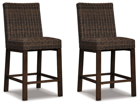 Paradise - Medium Brown - Barstool (Set of 2) - Premium Stool Sets from Ashley Furniture - Just $773.85! Shop now at brett interiors