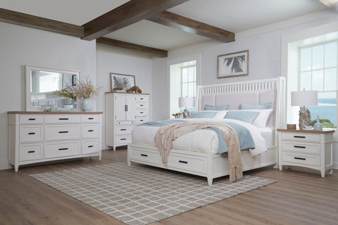 Americana Modern Bedroom - 9 Drawer Dresser And Mirror - Light Brown - Premium Dresser & Mirror from Parker House - Just $1270! Shop now at brett interiors