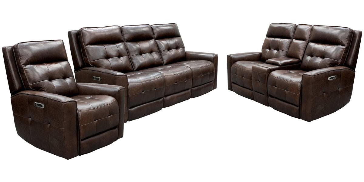 Canterbury - Power Reclining Zero Gravity Sofa Loveseat And Recliner - Acorn - Premium 3 Piece Living Room Sets from Parker Living - Just $4042.50! Shop now at brett interiors