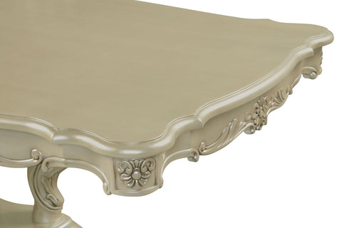 Monique - Dining Table Top & Base - Pearl Silver - Premium Dining Tables from New Classic - Just $1347.50! Shop now at brett interiors