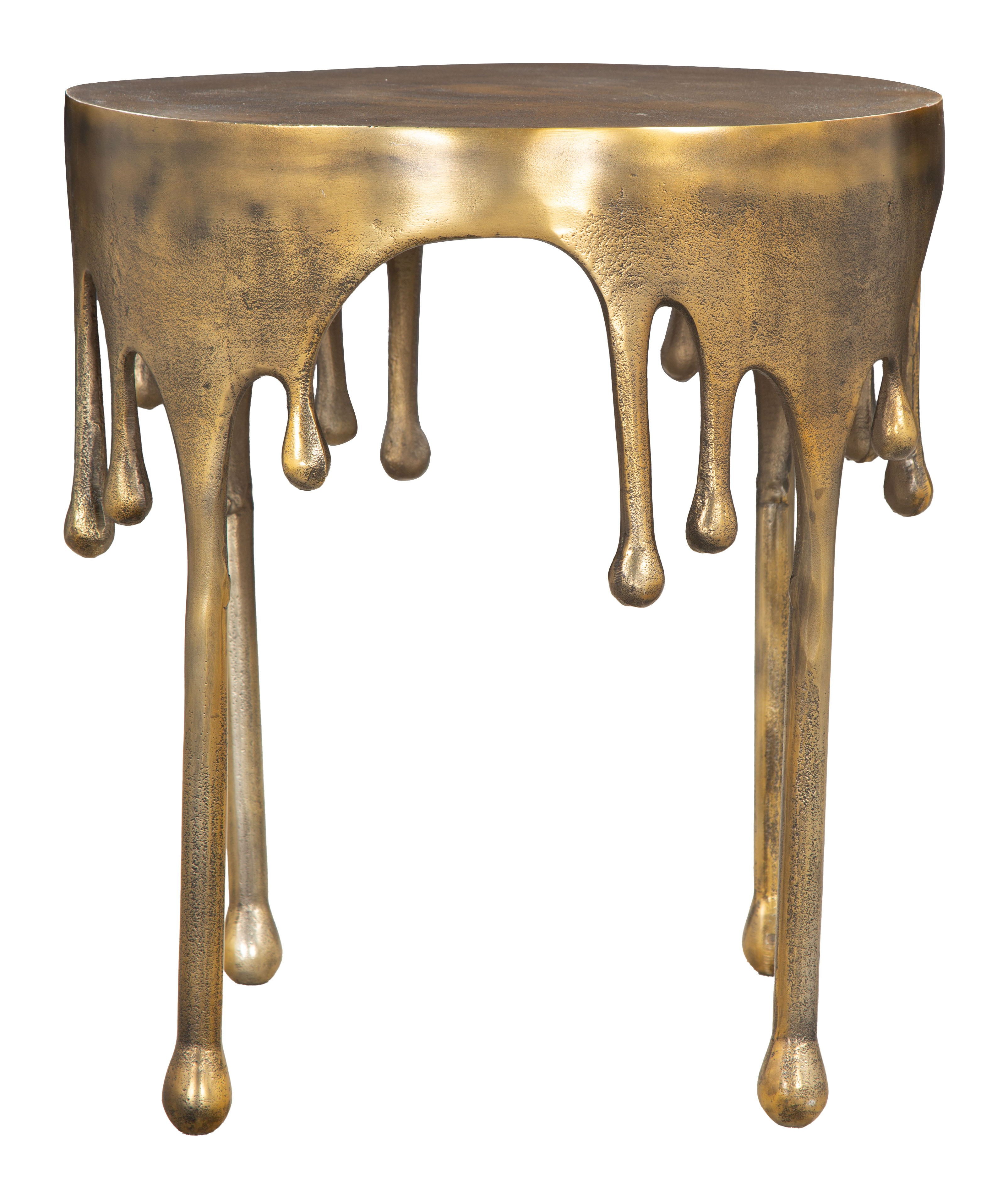 Drip - Side Table - Antique Brass - Premium Side Tables from Zuo Modern - Just $825! Shop now at brett interiors