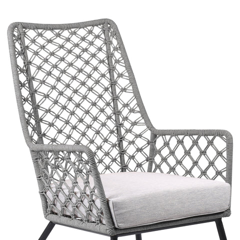 Marco - Indoor / Outdoor Steel Lounge Chair - Premium Arm Chairs from Armen Living - Just $697.50! Shop now at brett interiors