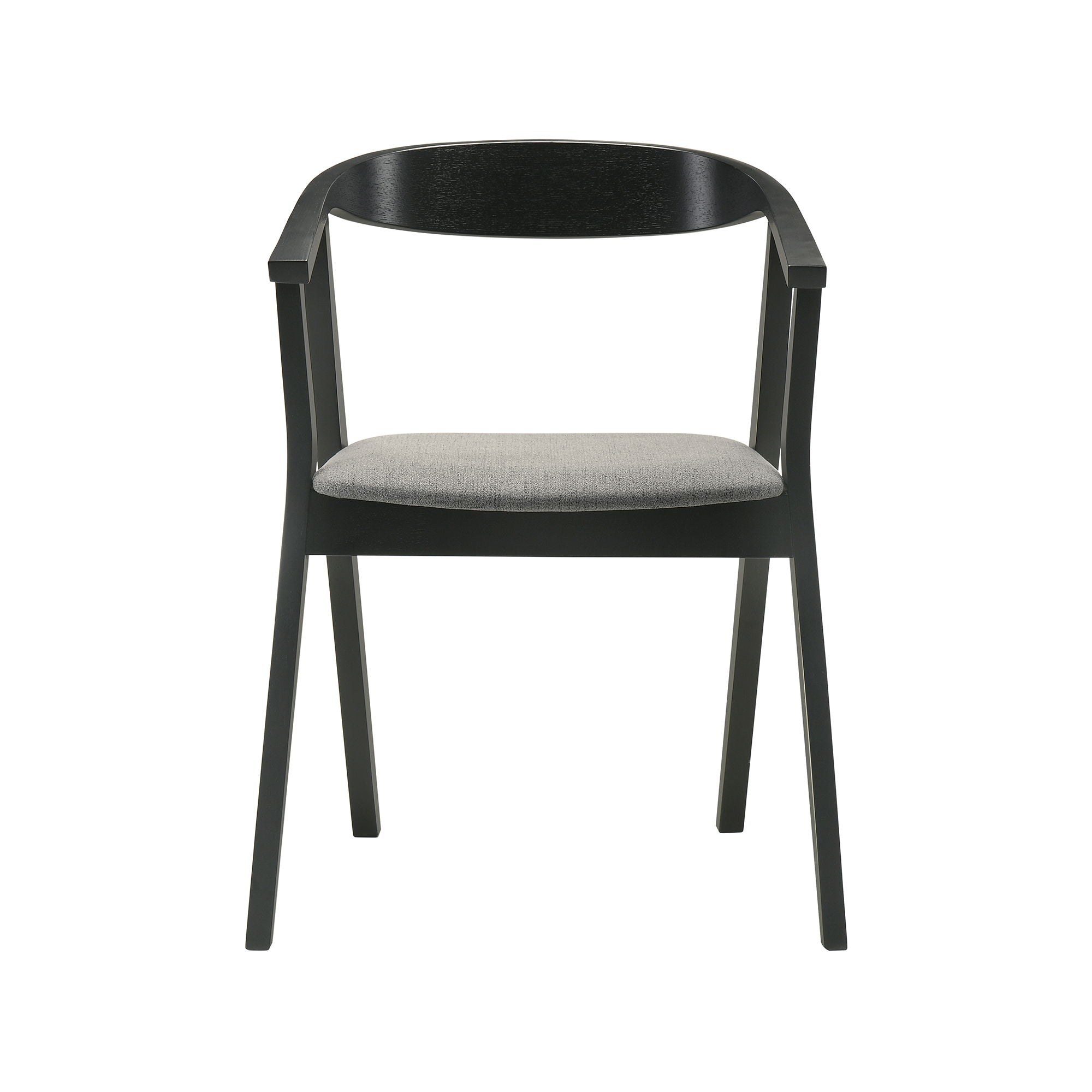 Santana - Wood Dining Chair (Set of 2) - Black / Charcoal - Premium Chair Sets from Armen Living - Just $365! Shop now at brett interiors