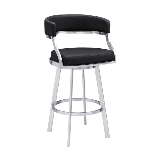 Saturn - Steel Bar Stool - Premium Counter Height (24"-27") from Armen Living - Just $430! Shop now at brett interiors