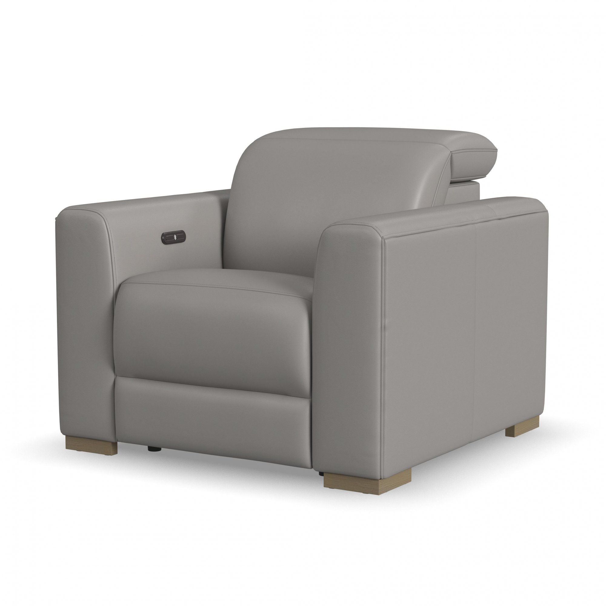 Aurora - Power Recliner With Power Headrest - Pearl Silver - Premium Reclining Chairs from Flexsteel - Just $2250! Shop now at brett interiors