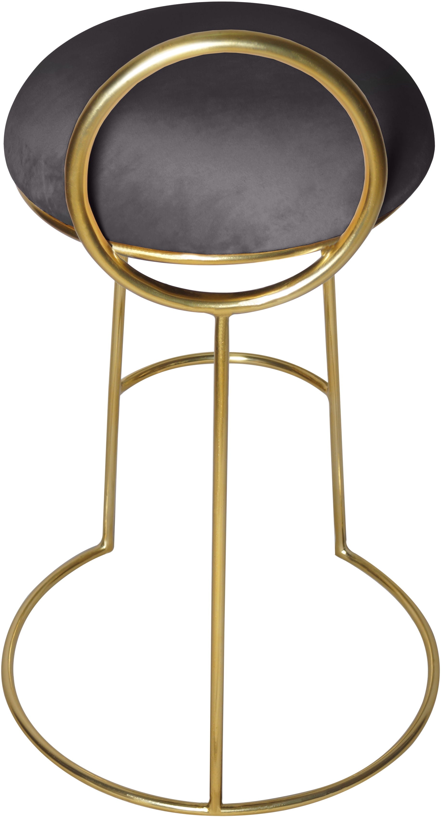 Ring - Counter Stool with Gold Legs - Premium Counter Height (24"-27") from Meridian Furniture - Just $362.50! Shop now at brett interiors