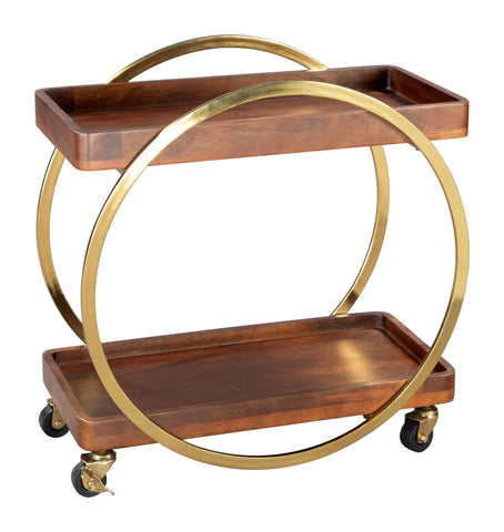 Arenas - Bar Cart - Brown - Premium Bars & Bar Carts from Zuo Modern - Just $775! Shop now at brett interiors