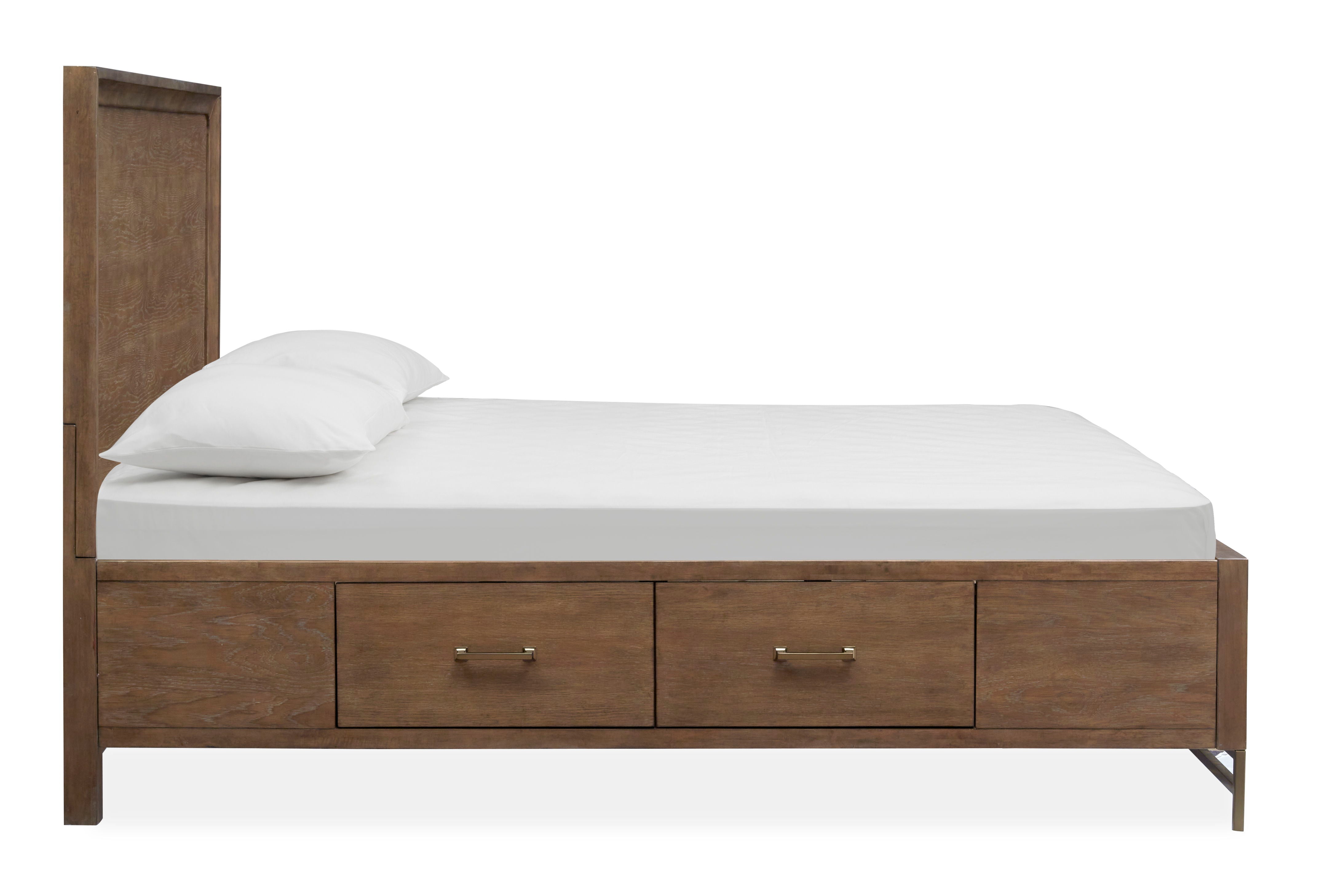 Lindon - Complete Panel Bed With Storage Rails - Belgian Wheat - Premium Panel Beds from Magnussen Furniture - Just $2496! Shop now at brett interiors