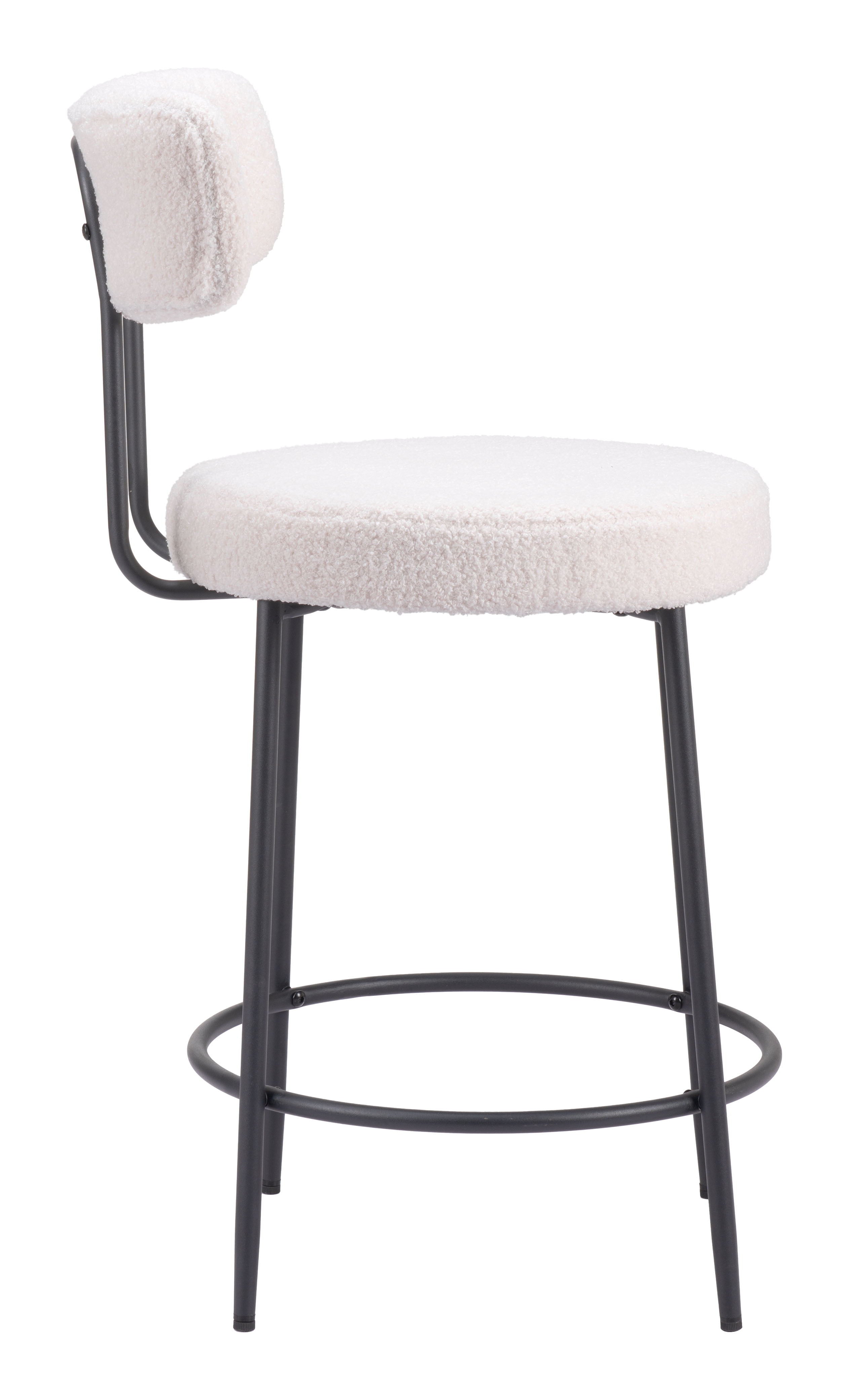 Blanca - Counter Stool (Set of 2) - Ivory - Premium Stool Sets from Zuo Modern - Just $800! Shop now at brett interiors