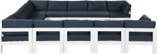 Nizuc - Outdoor Patio Modular Sectional 12 Piece - Navy - Premium Stationary Sectionals from Meridian Furniture - Just $10750! Shop now at brett interiors