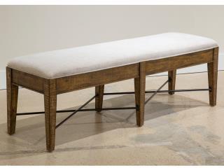 Bay Creek - Bench With Upholstered Seat - Toasted Nutmeg - Premium Upholstered Benches from Magnussen Furniture - Just $620! Shop now at brett interiors