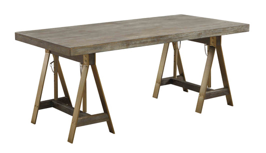 Biscayne - Adjustable Dining Table / Desk - Weathered - Premium Dining Tables from Coast2Coast Home - Just $3135! Shop now at brett interiors