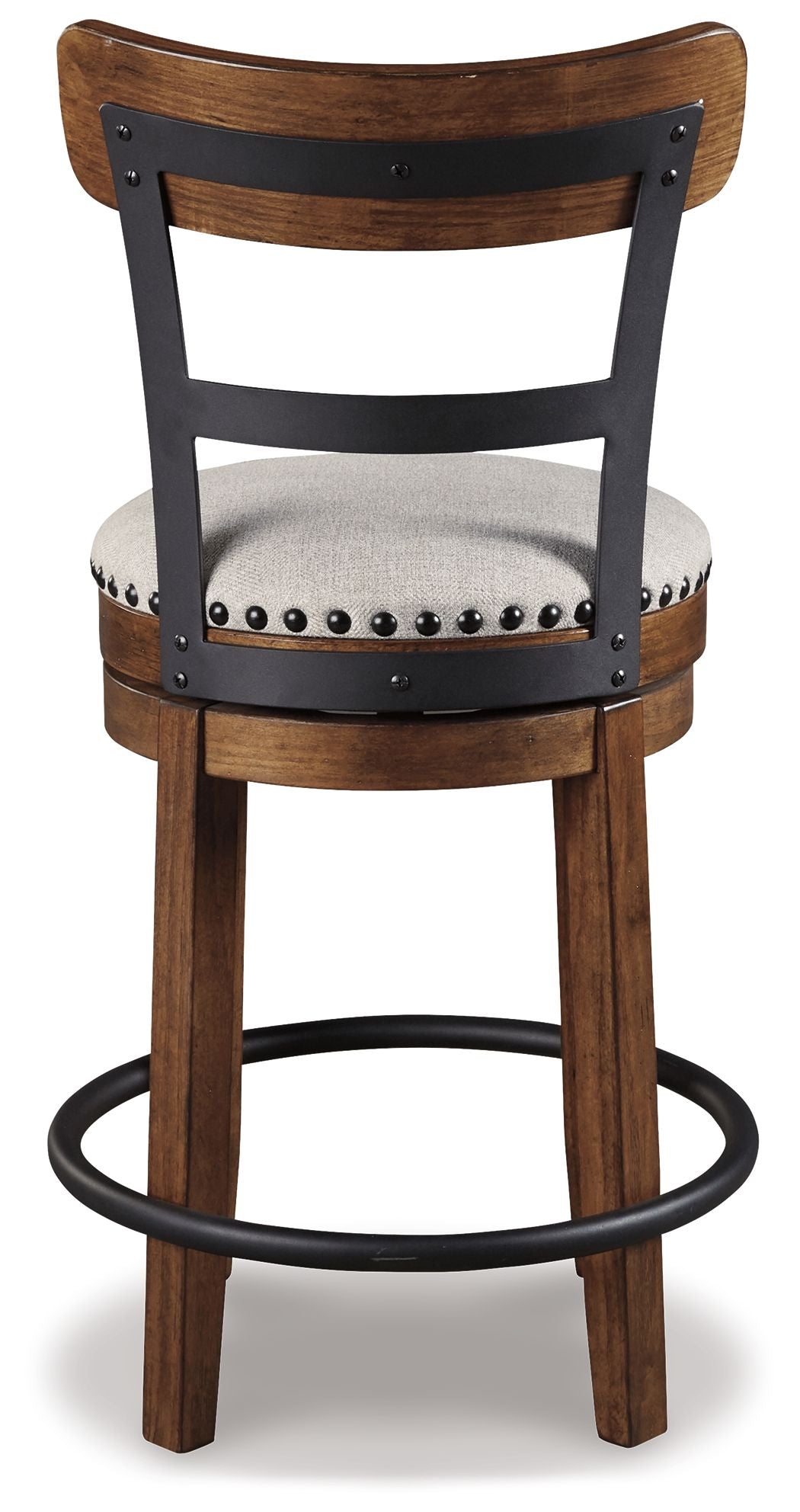 Valebeck - Full Back Swivel Stool - Premium Counter Height (24"-27") from Signature Design by Ashley® - Just $254.10! Shop now at brett interiors