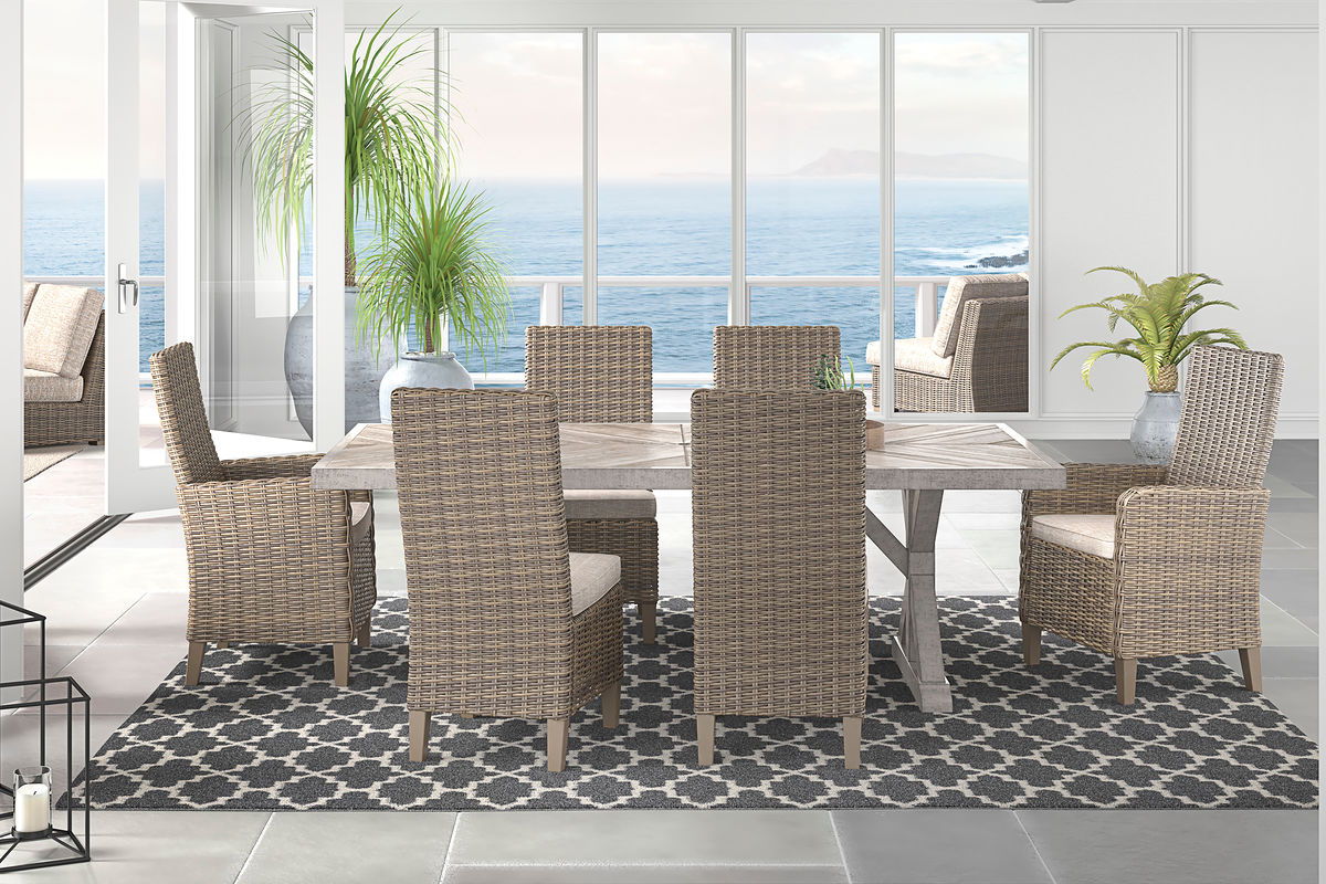 Beachcroft - Outdoor Dining Room Set - Premium 6 Piece Outdoor Sets from Signature Design by Ashley® - Just $4620.33! Shop now at brett interiors