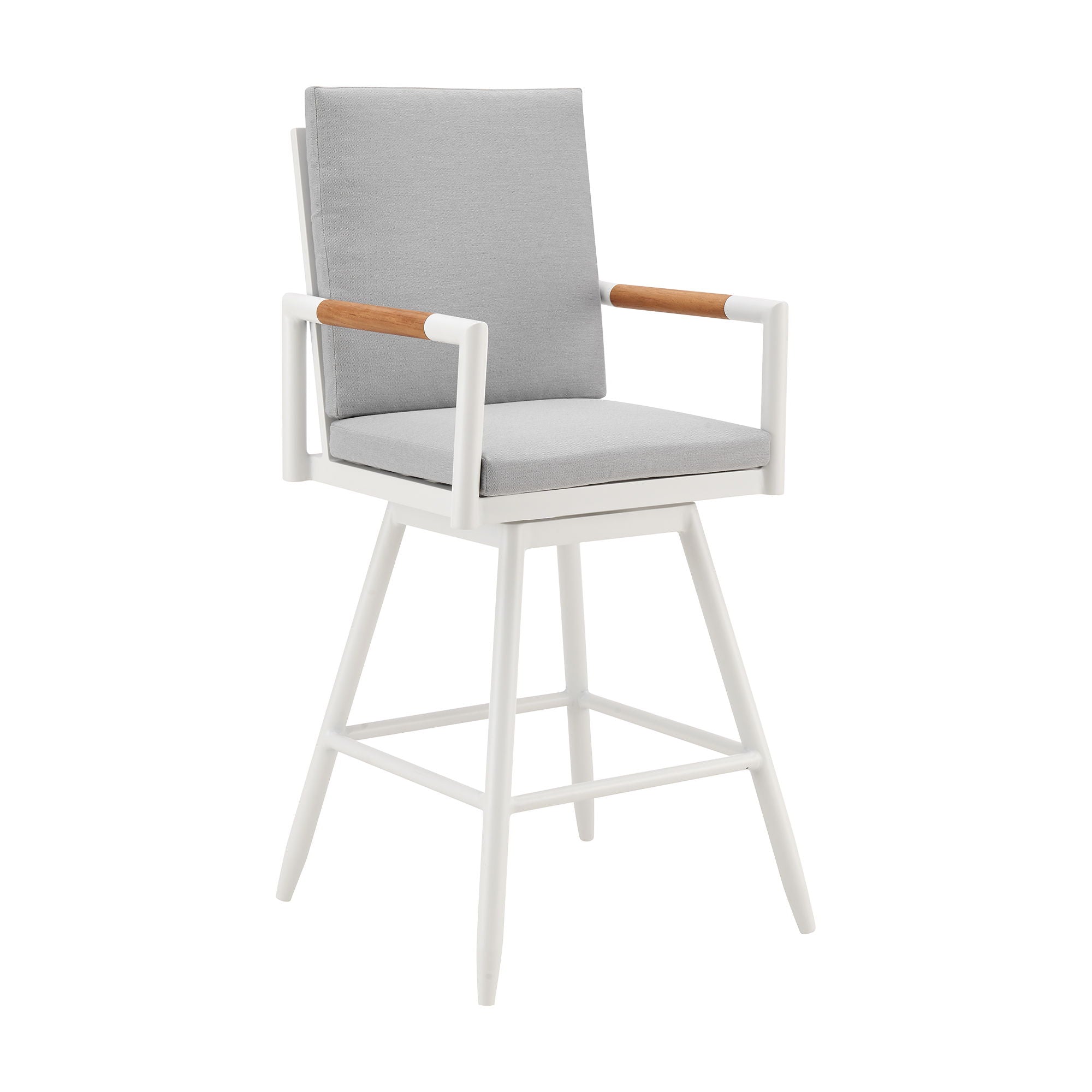 Crown - Outdoor Patio Swivel Bar Stool - Premium Counter Height (24"-27") from Armen Living - Just $862.50! Shop now at brett interiors