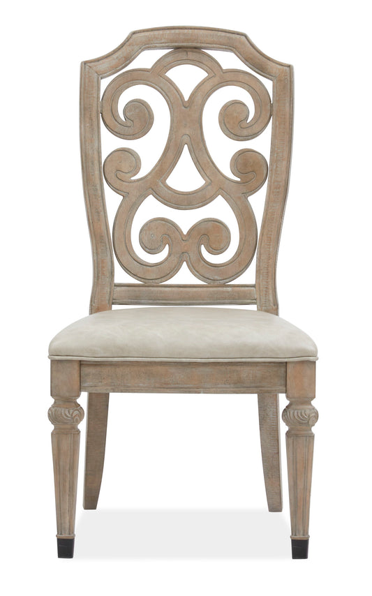 Marisol - Dining Side Chair With Upholstered Seat (Set of 2) - Fawn - Premium Chair Sets from Magnussen Furniture - Just $1120! Shop now at brett interiors