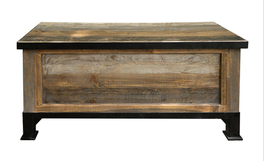 Antique Gray - Trunk - Gray / Brown - Premium Trunks from International Furniture Direct - Just $497.50! Shop now at brett interiors