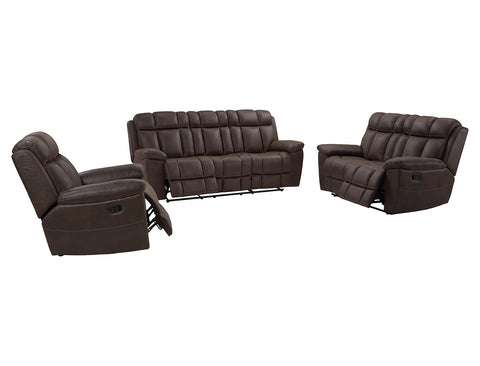 Goliath - Manual Reclining Sofa Loveseat And Recliner - Arizona Brown - Premium 3 Piece Living Room Sets from Parker Living - Just $4956! Shop now at brett interiors