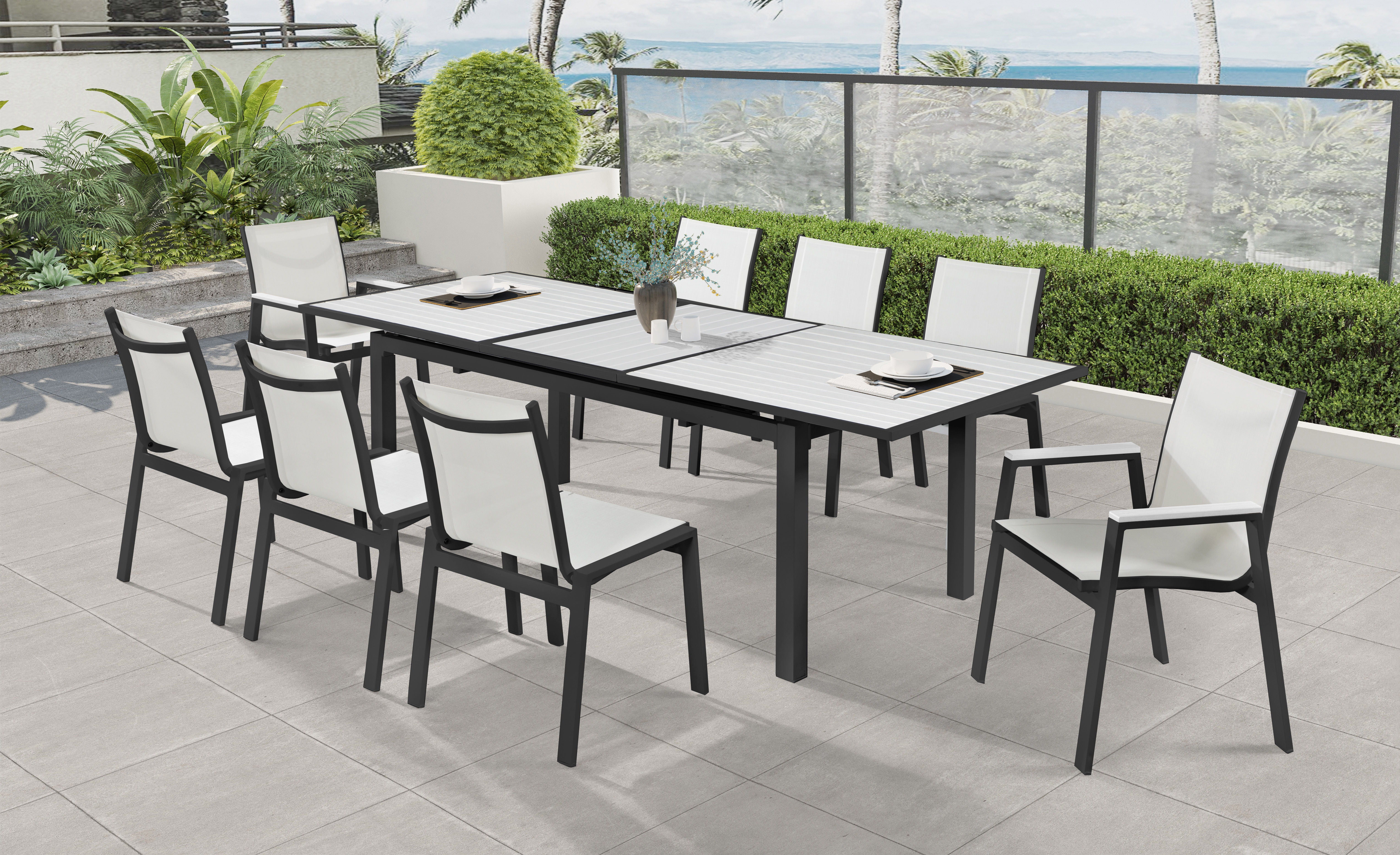 Nizuc - Outdoor Patio Extendable Dining Table - Premium Dining Tables from Meridian Furniture - Just $2000! Shop now at brett interiors