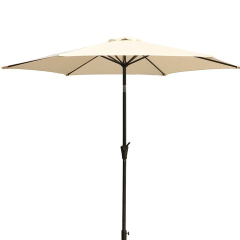 8.8' Outdoor Aluminum Patio Umbrella With 42 Pound Round Resin Umbrella Base - Premium Umbrellas & Canopies from Gather Craft - Just $213! Shop now at brett interiors