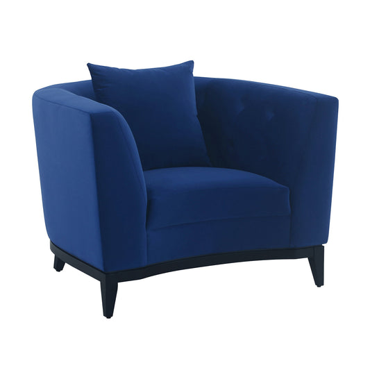 Melange - Velvet Upholstered Accent Chair - Premium Arm Chairs from Armen Living - Just $1532.50! Shop now at brett interiors