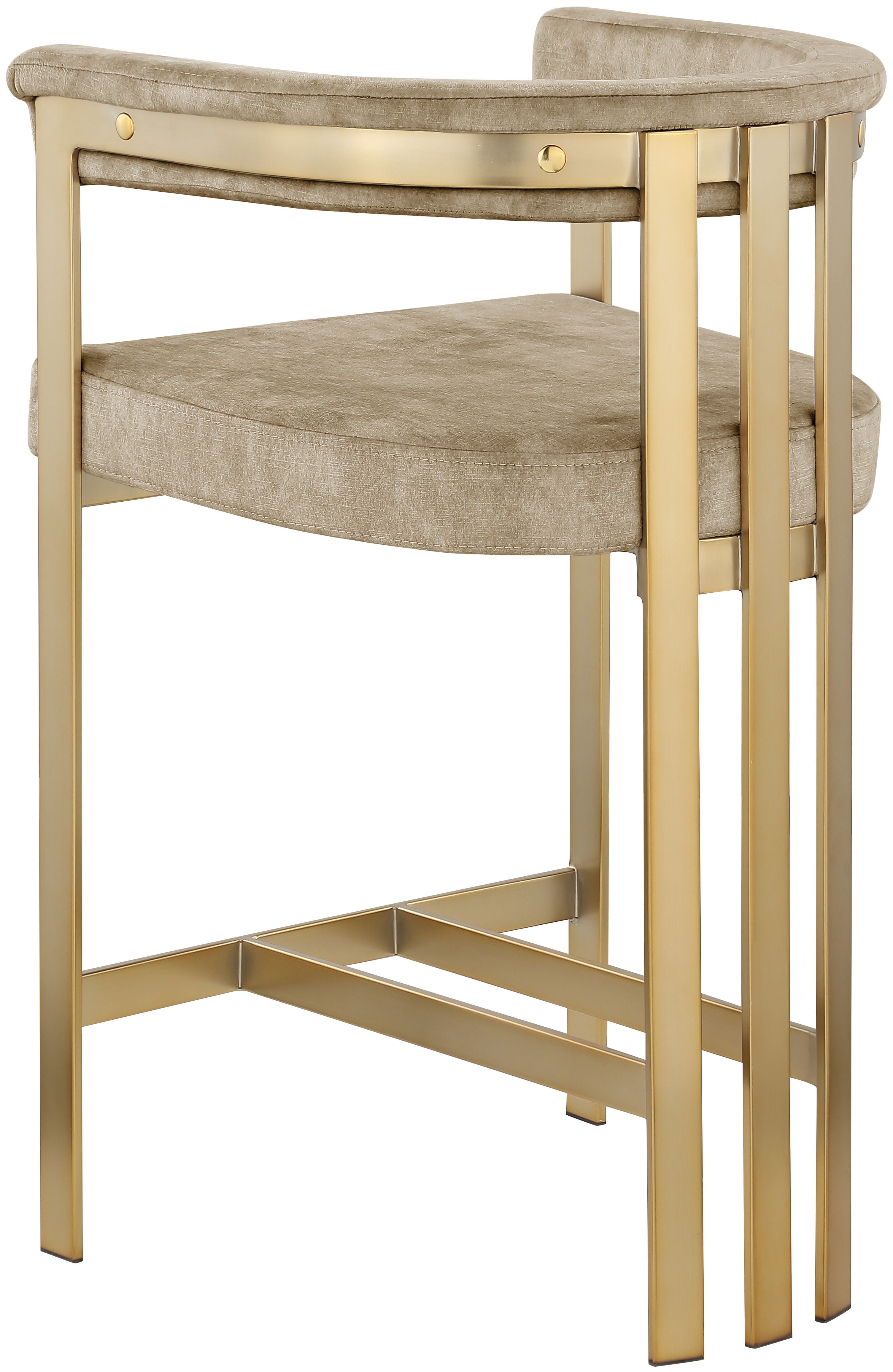 Marcello - Counter Stool - Beige - Premium Counter Height (24"-27") from Meridian Furniture - Just $625! Shop now at brett interiors