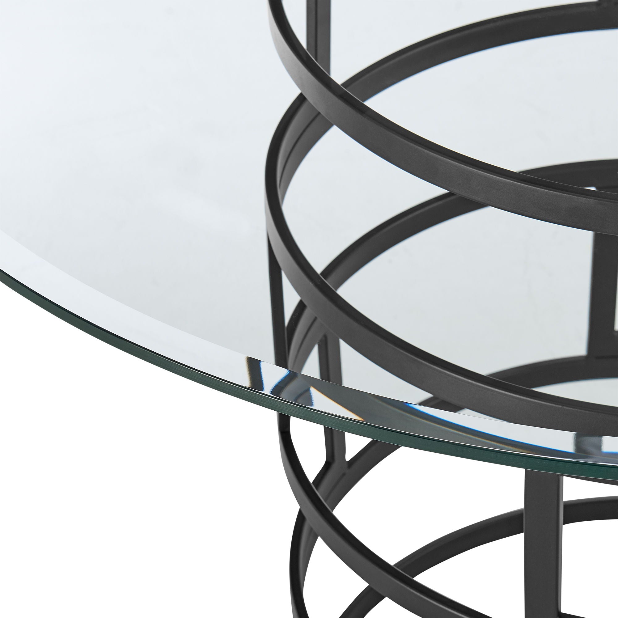 Diaz - Contemporary Round Dining Table - Matte Black - Premium Dining Tables from Armen Living - Just $1110! Shop now at brett interiors