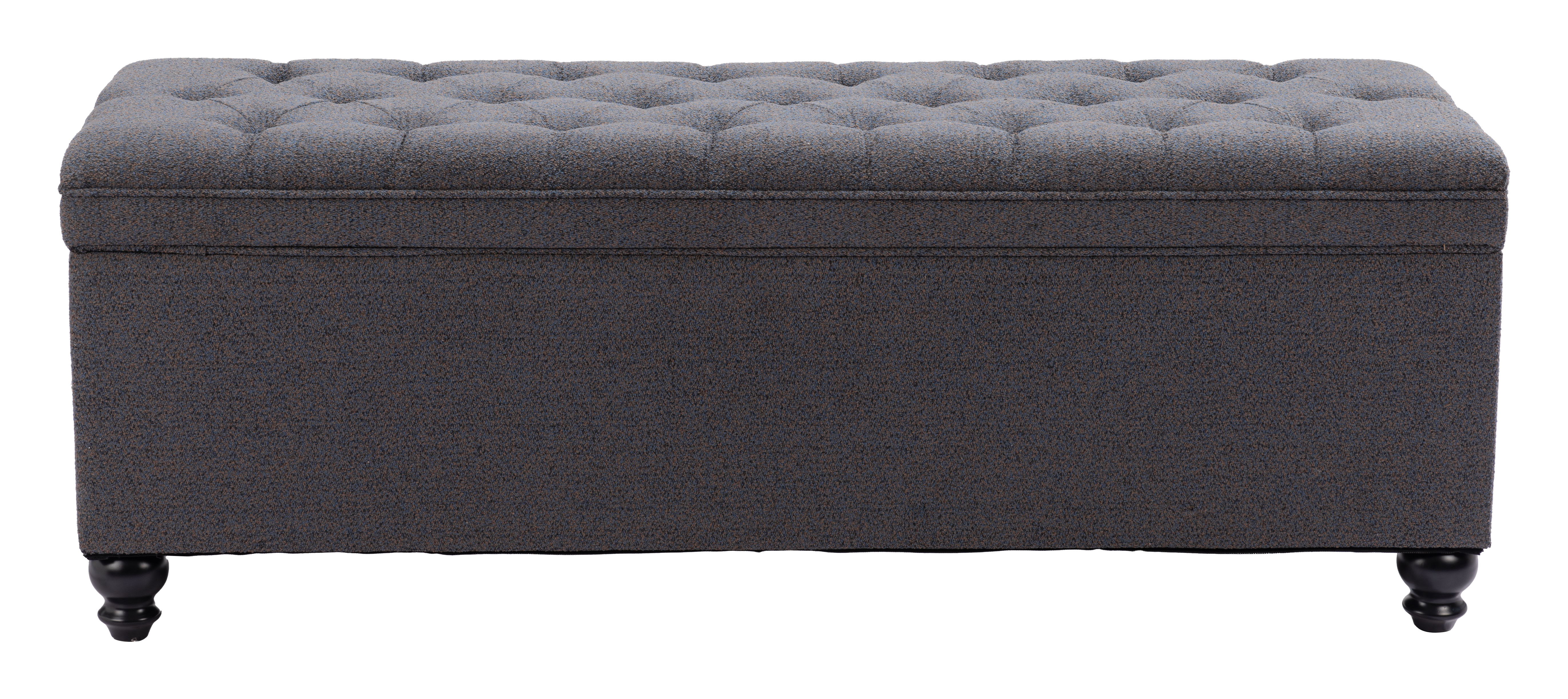 Halifax - Storage Bench - Gravel Gray - Premium Storage Benches from Zuo Modern - Just $1125! Shop now at brett interiors