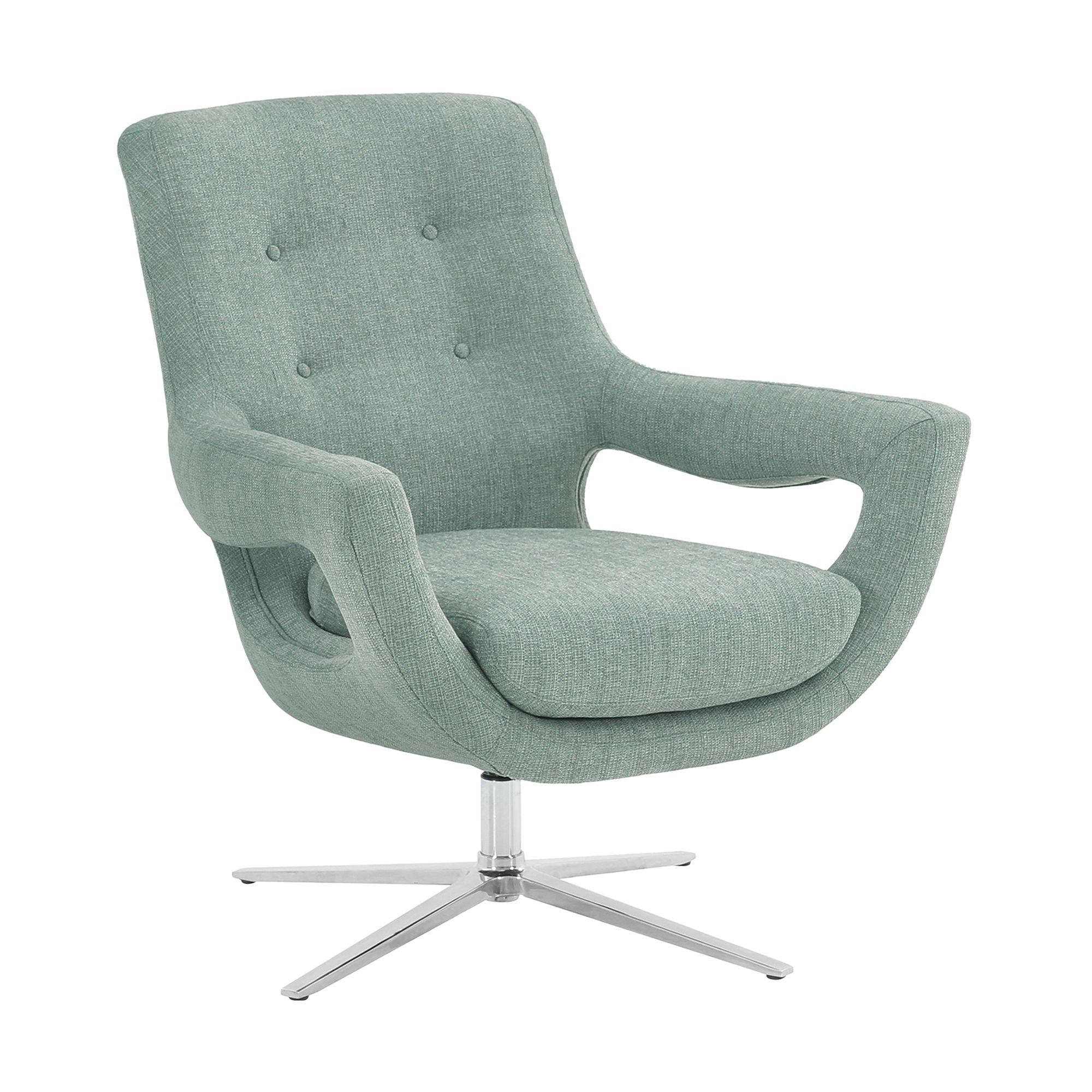 Quinn - Contemporary Adjustable Swivel Accent Chair - Premium Accent Chairs from Armen Living - Just $1067.50! Shop now at brett interiors