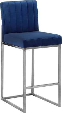 Giselle - Stool with Chrome Legs - Premium Adjustable Height from Meridian Furniture - Just $337.50! Shop now at brett interiors