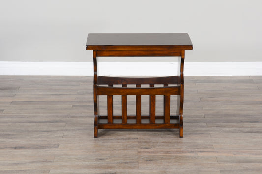 Santa Fe - Magazine Table - Dark Brown - Premium Accent Tables from Sunny Designs - Just $289! Shop now at brett interiors