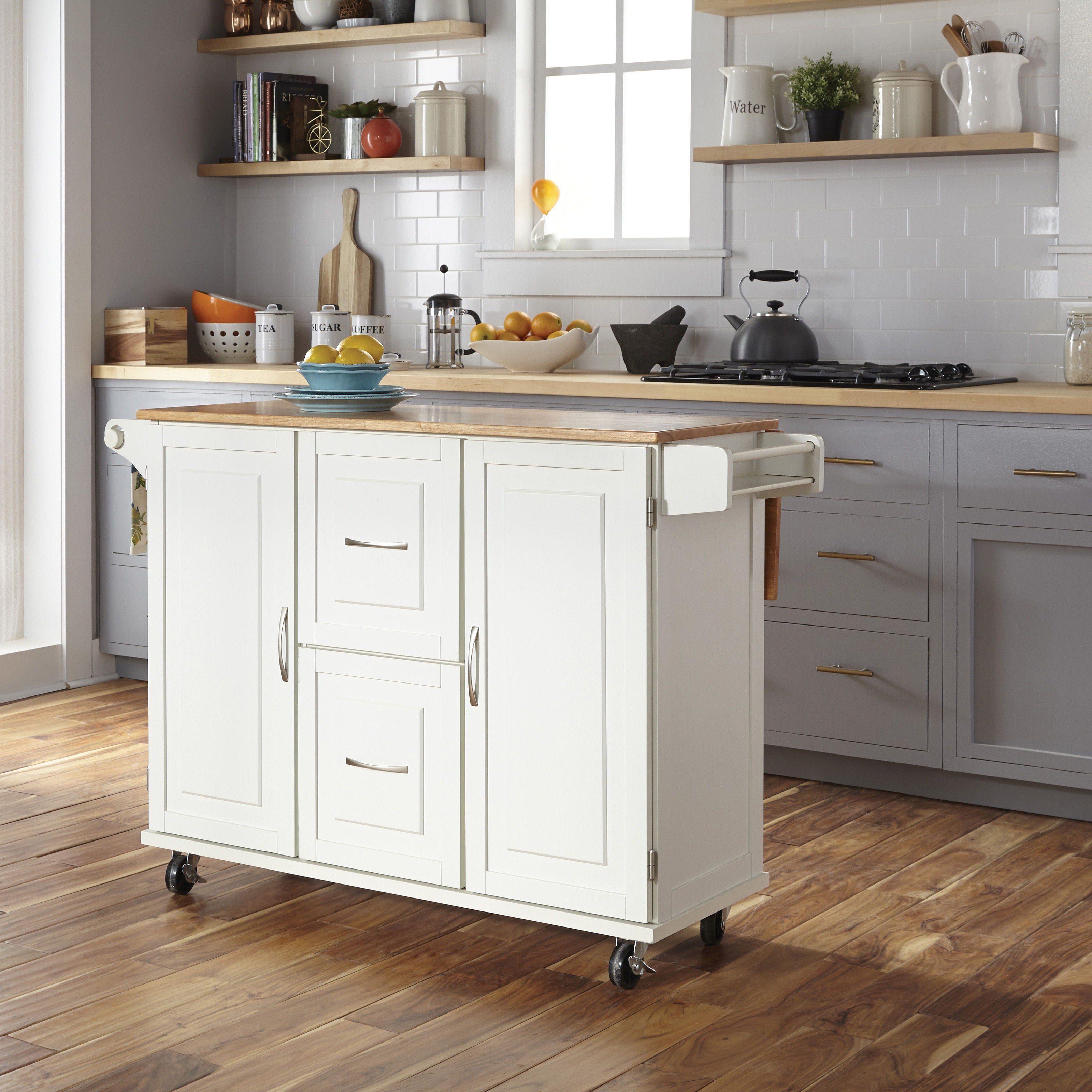 Blanche - Kitchen Cart - Solid Wood Top - Premium Islands & Carts from Homestyles - Just $1307.48! Shop now at brett interiors