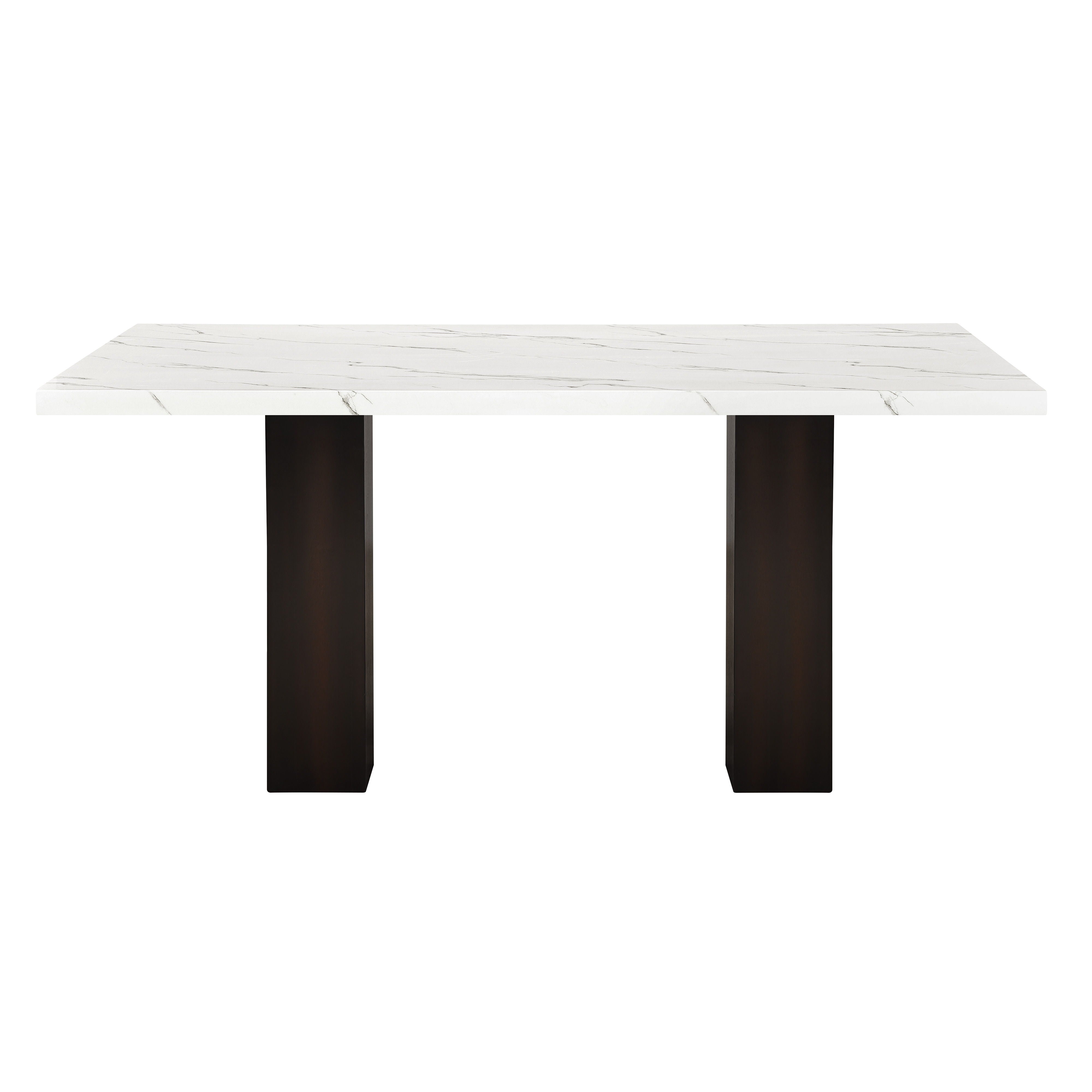 Faust - Adjustable Table / Base & Top - White - Premium Dining Tables with Extensions from New Classic - Just $672.50! Shop now at brett interiors