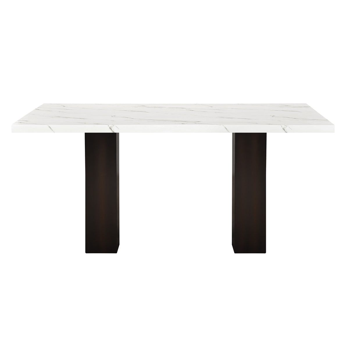 Faust - Adjustable Table / Base & Top - White - Premium Dining Tables with Extensions from New Classic - Just $672.50! Shop now at brett interiors